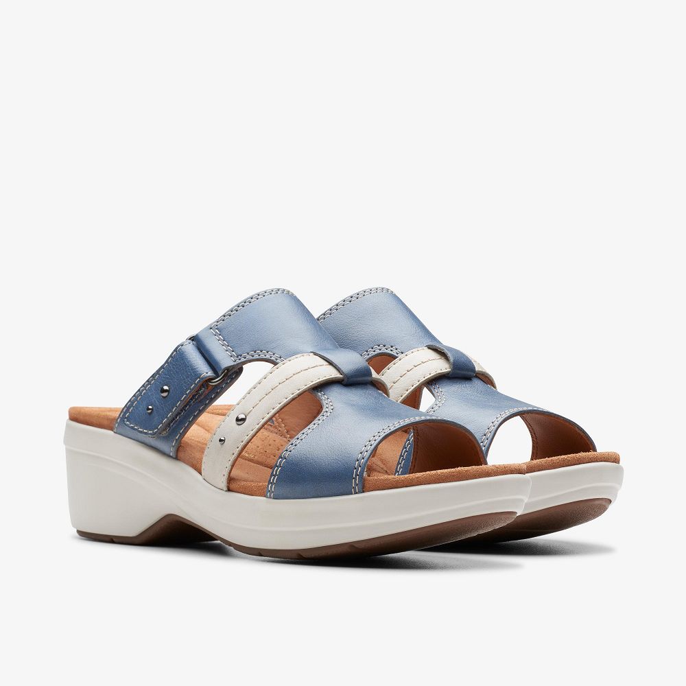 Denim Combination Clarks Tuleah Jane Women Sandals | 4681LNEPI