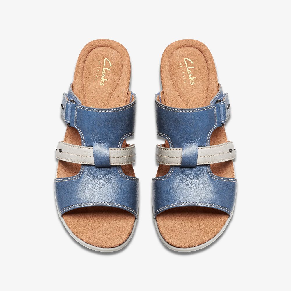 Denim Combination Clarks Tuleah Jane Women Sandals | 4681LNEPI