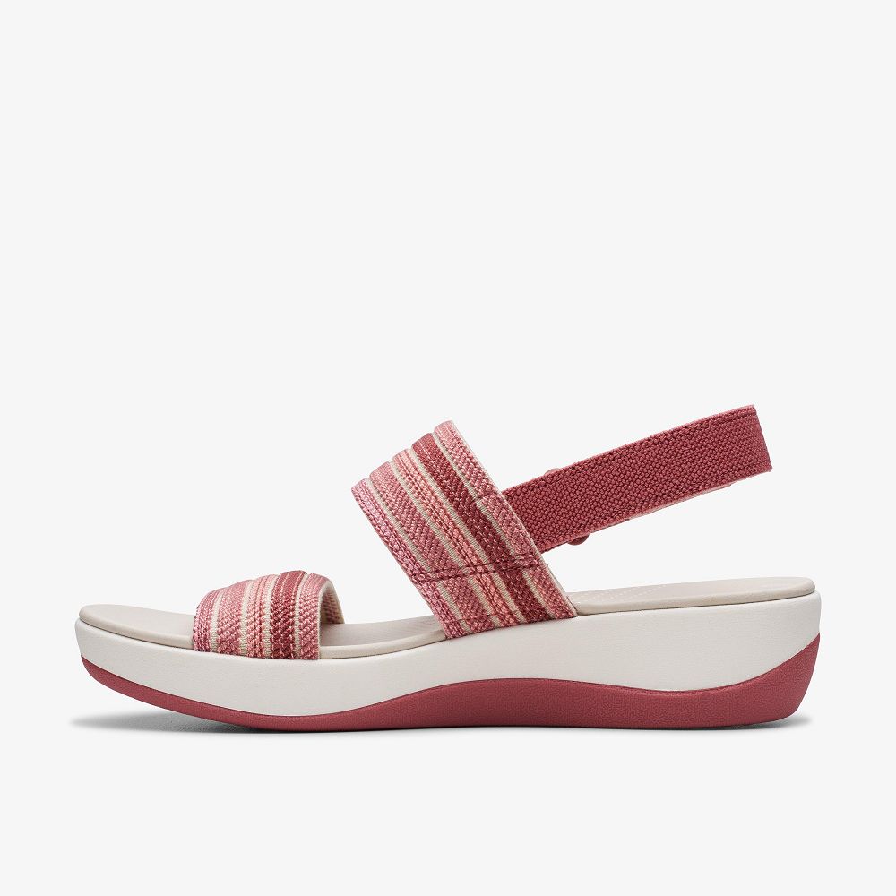 Dusty Rose Combination Clarks Arla Stroll Women Sandals | 4630UOENI