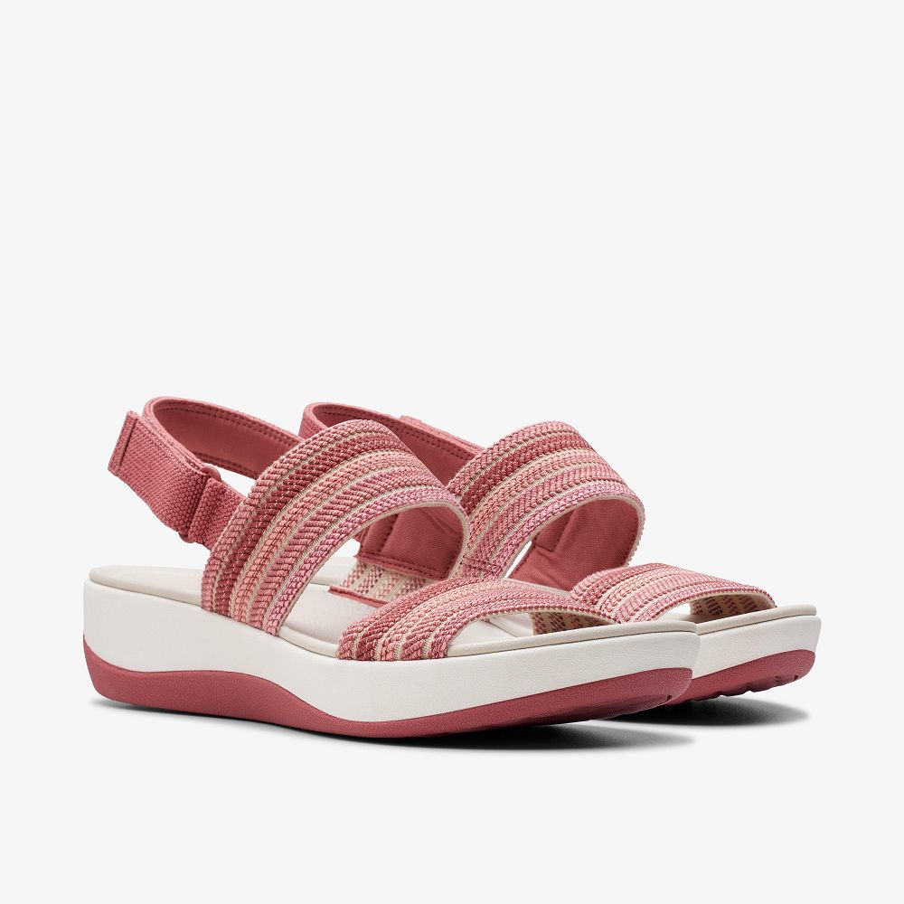 Dusty Rose Combination Clarks Arla Stroll Women Sandals | 4630UOENI