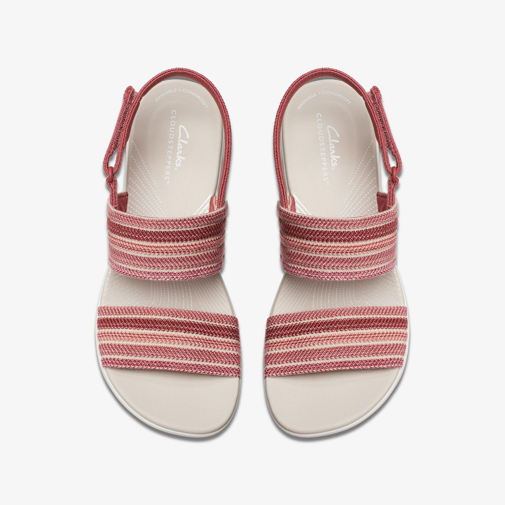 Dusty Rose Combination Clarks Arla Stroll Women Sandals | 4630UOENI