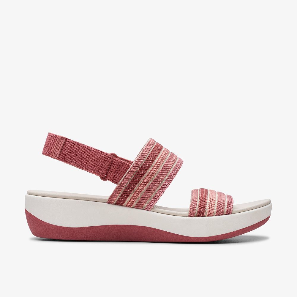 Dusty Rose Combination Clarks Arla Stroll Women Sandals | 4630UOENI