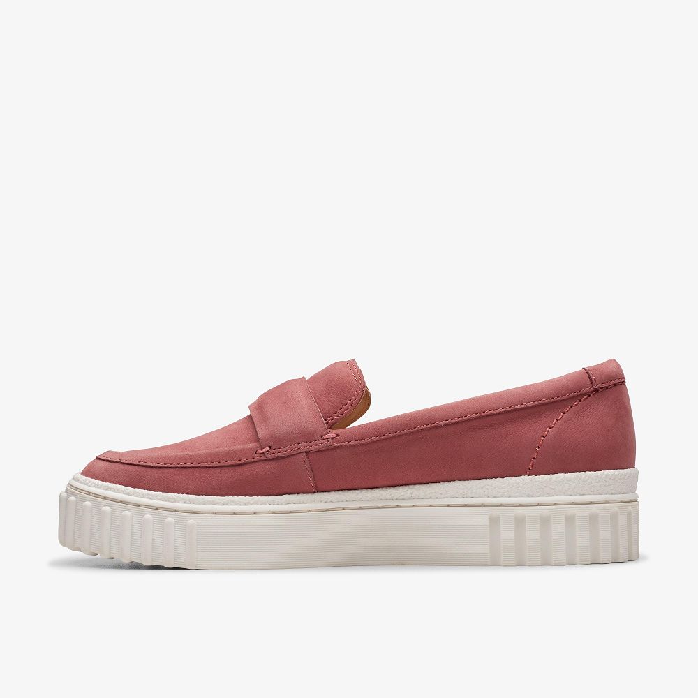 Dusty Rose Nubuck Clarks Mayhill Cove Women Loafers | 1328AUMQL