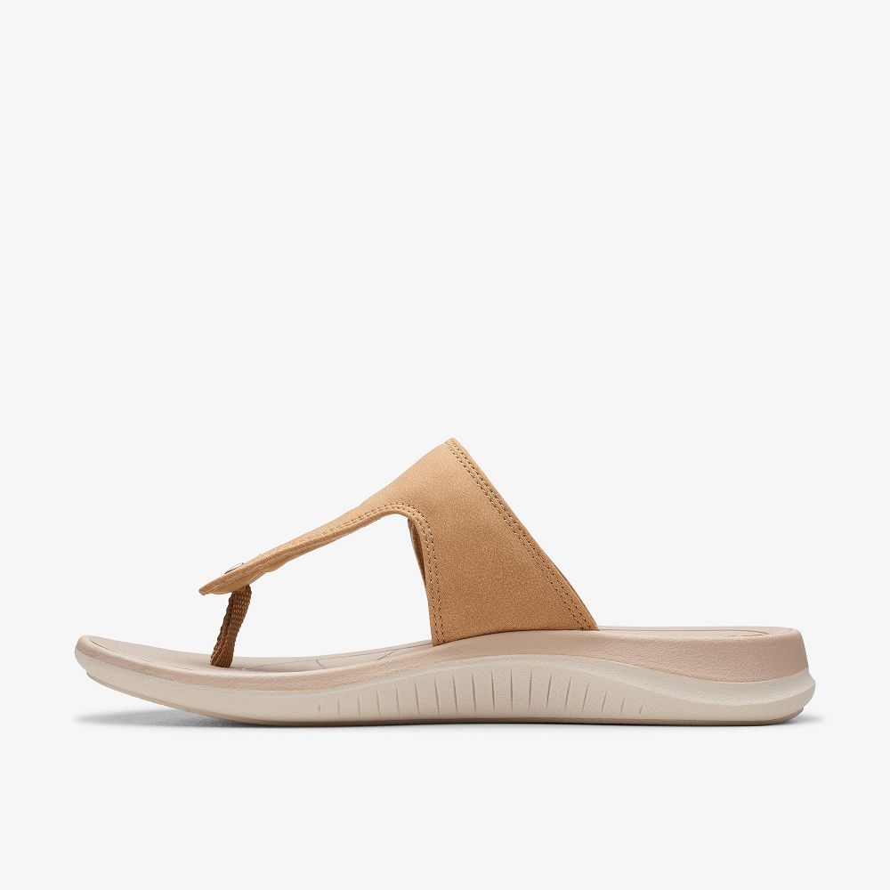 Green Clarks Glide Walk Women Sandals | 1342ZYUXR