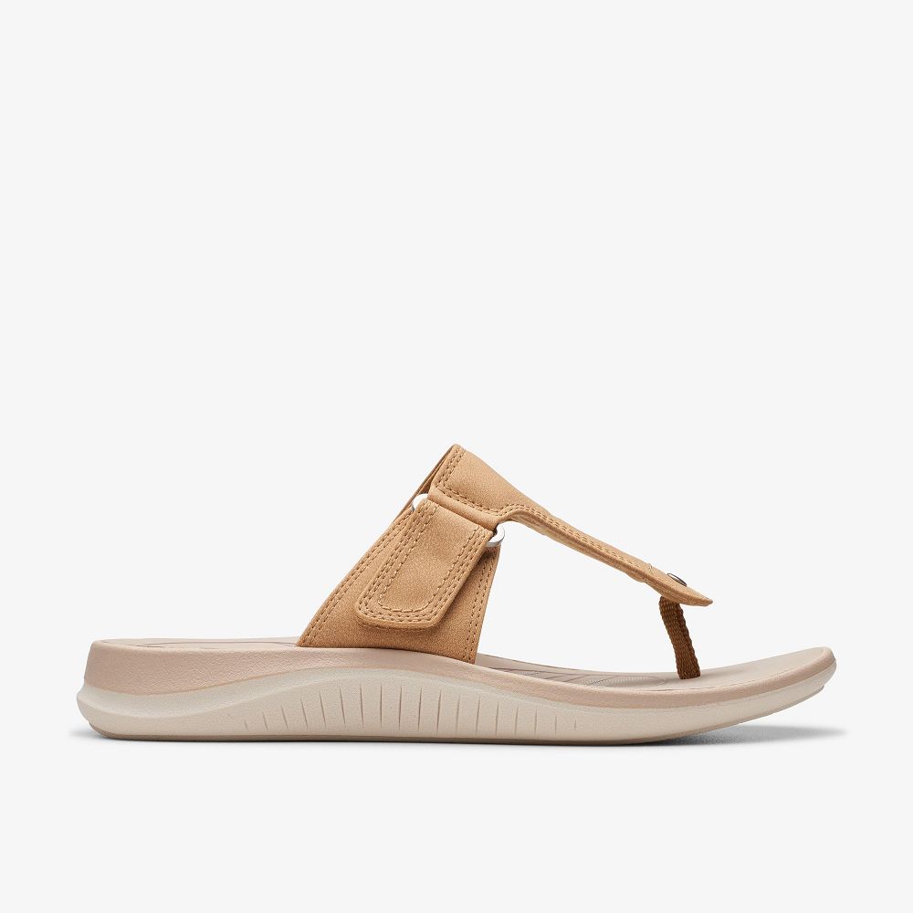 Green Clarks Glide Walk Women Sandals | 1342ZYUXR