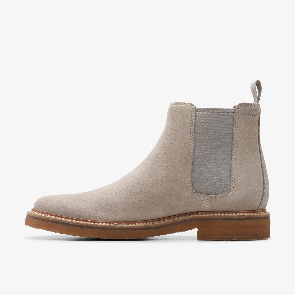 Grey Clarks Clarkdale Easy Men Boots | 8017TPZKX