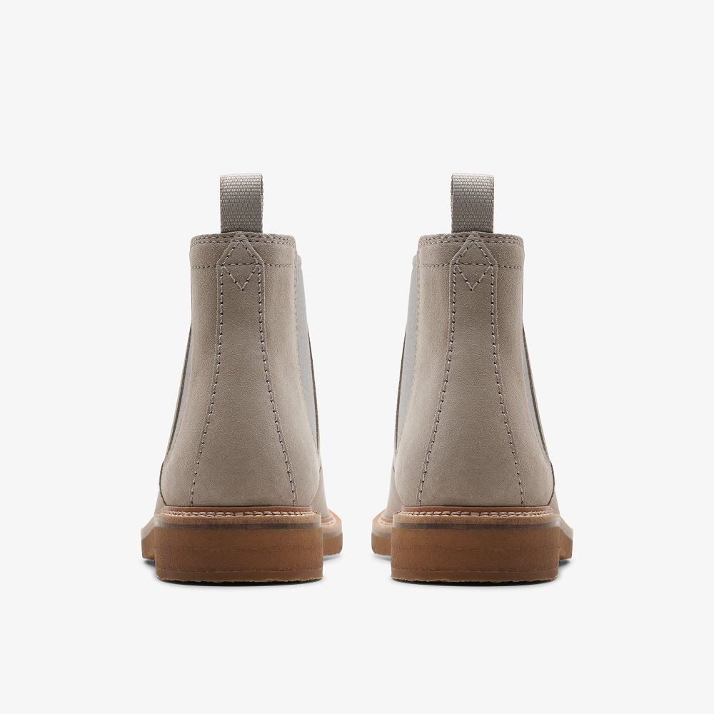 Grey Clarks Clarkdale Easy Men Boots | 8017TPZKX