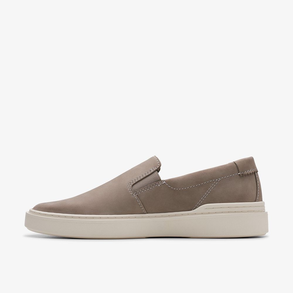 Grey Nubuck Clarks Craft Swift Go Men Sneakers | 2016GKJLD