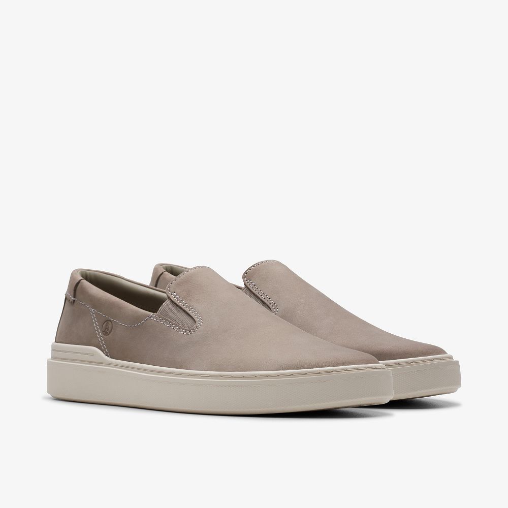 Grey Nubuck Clarks Craft Swift Go Men Sneakers | 2016GKJLD