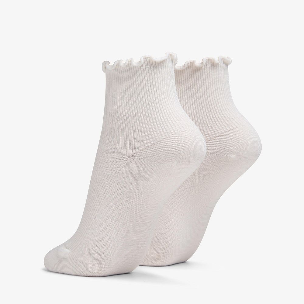 Ivory Clarks 2 Pack Rosewelt Crew Women Socks | 4512HLXGF