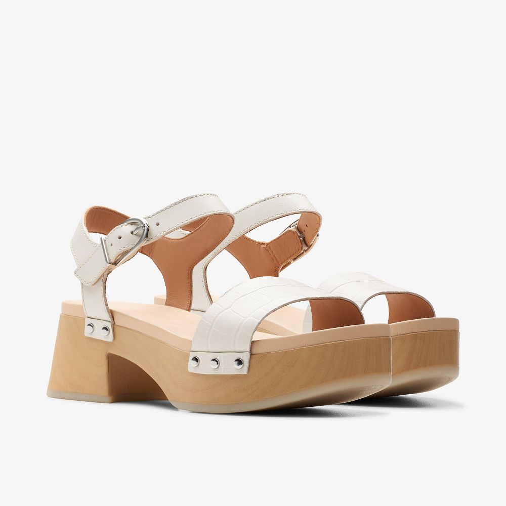 Ivory Interest Clarks Sivanne Bay Women Sandals | 6810ESNDI