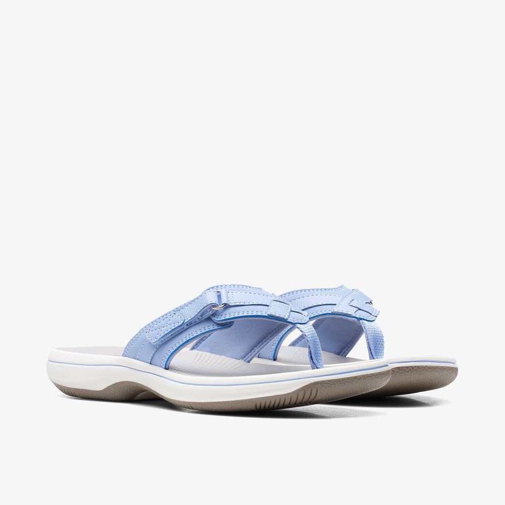 Lavender Clarks BREEZE SEA Women Sandals | 9076GPKIB