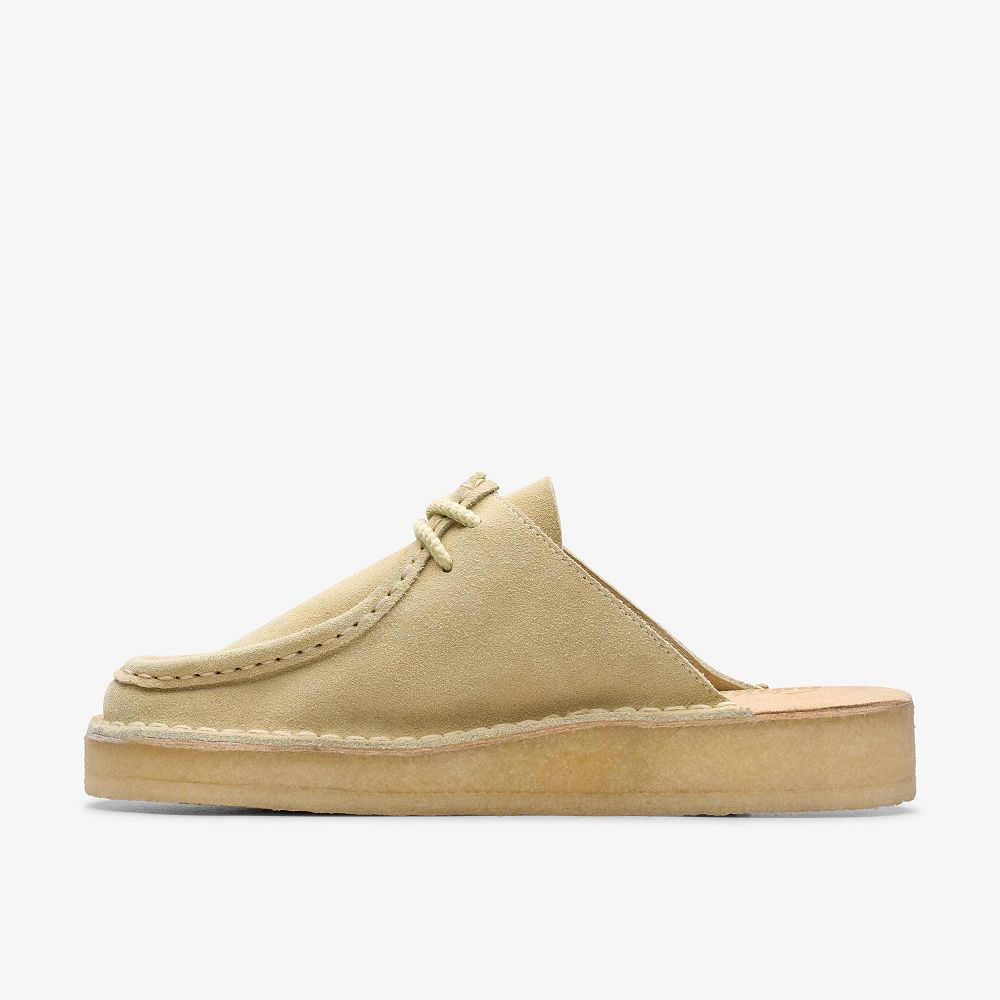 Light Brown Clarks Desert Nomad Women Mules | 2816DHBOC