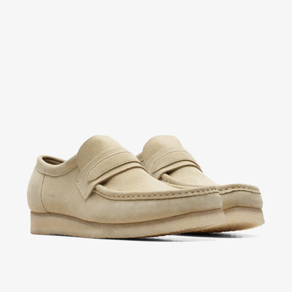 Light Brown Clarks Wallabee Loafer Men Loafers | 4538LOZQP