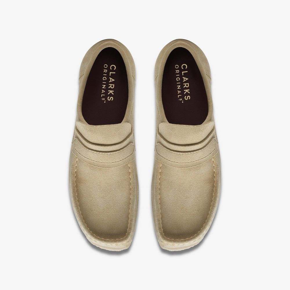 Light Brown Clarks Wallabee Loafer Men Loafers | 4538LOZQP