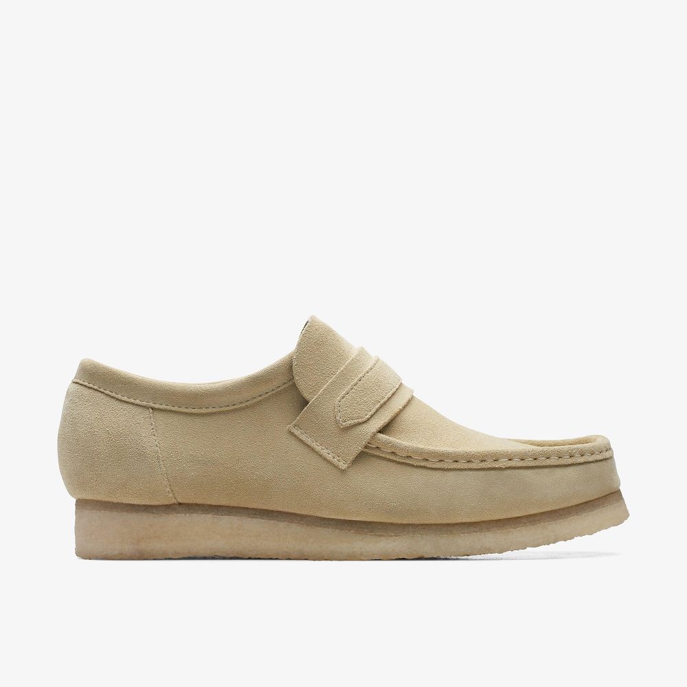 Light Brown Clarks Wallabee Loafer Men Loafers | 4538LOZQP