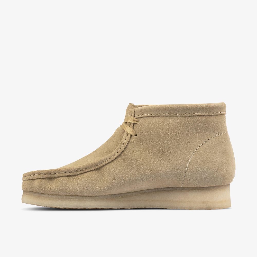 Light Brown Clarks Wallabee Men Boots | 4867SNCTD