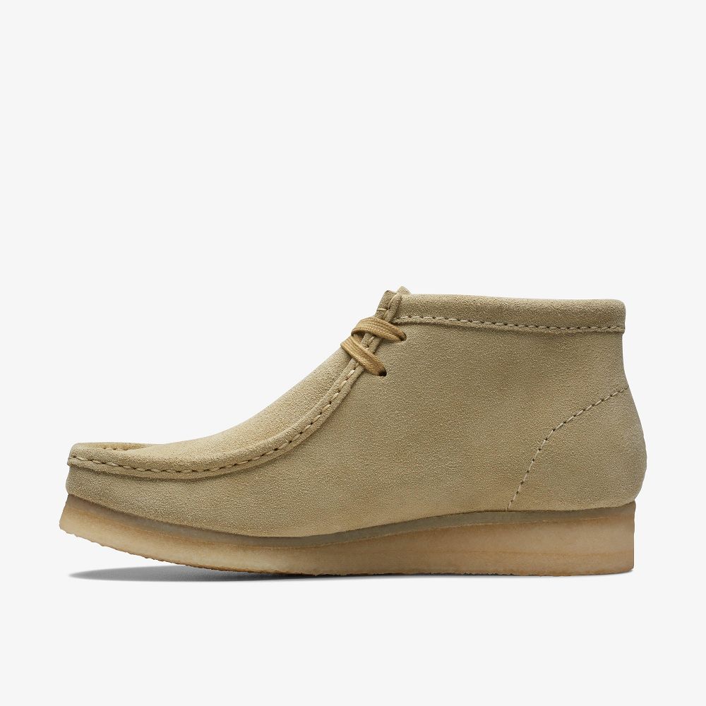 Light Brown Clarks Wallabee Women Boots | 5386SZAJO