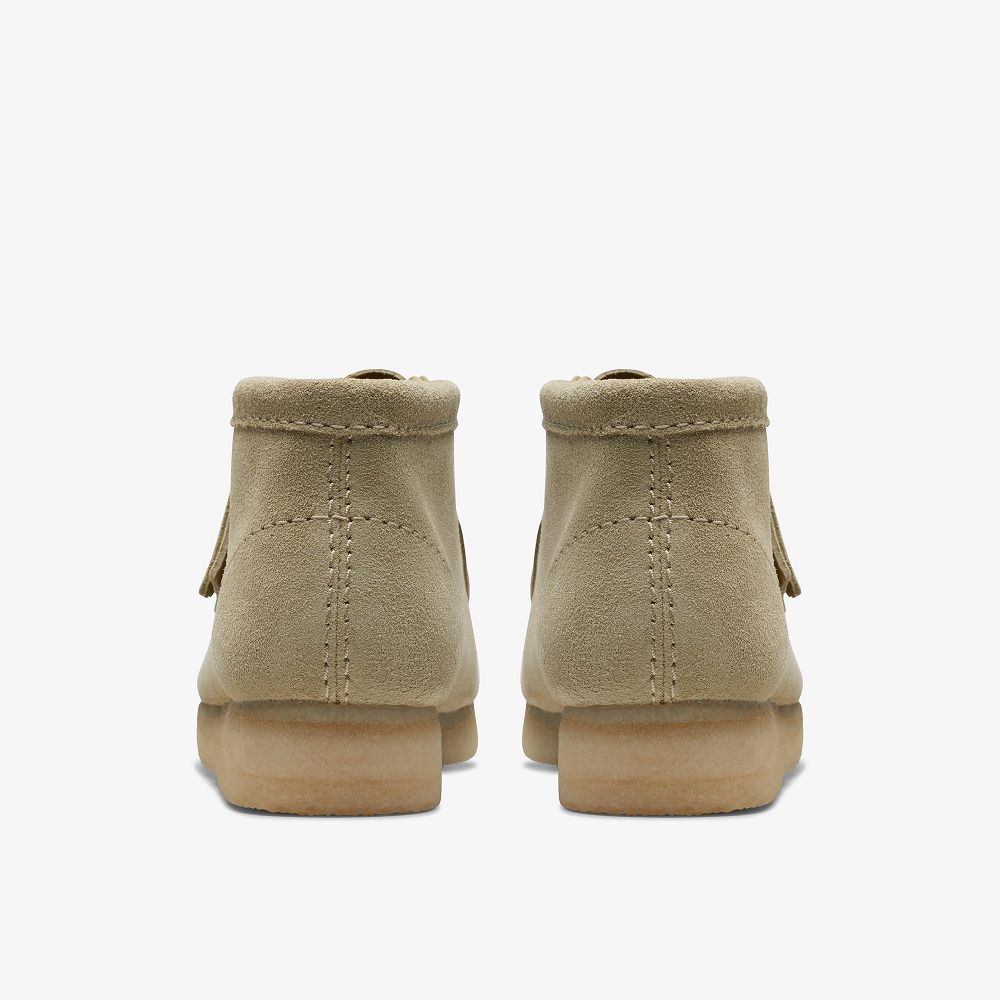 Light Brown Clarks Wallabee Women Boots | 5386SZAJO