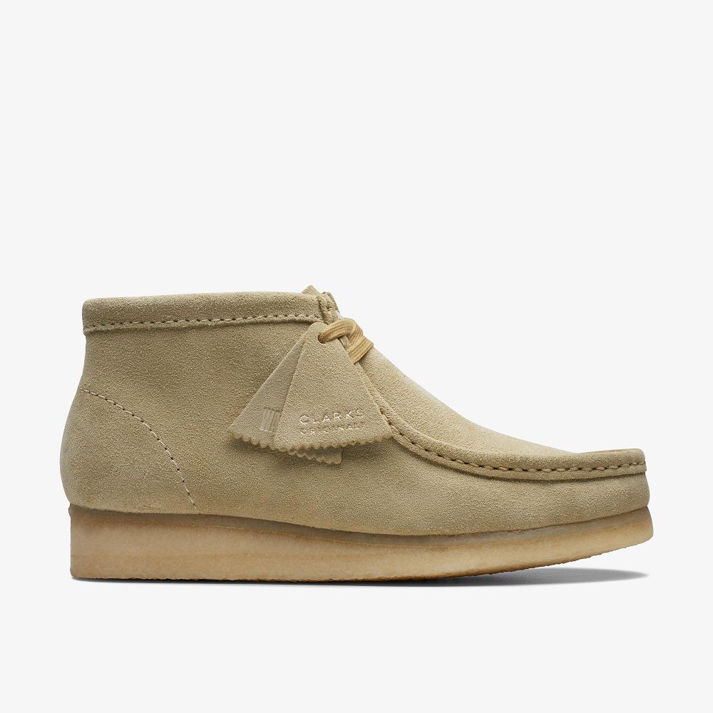 Light Brown Clarks Wallabee Women Boots | 5386SZAJO