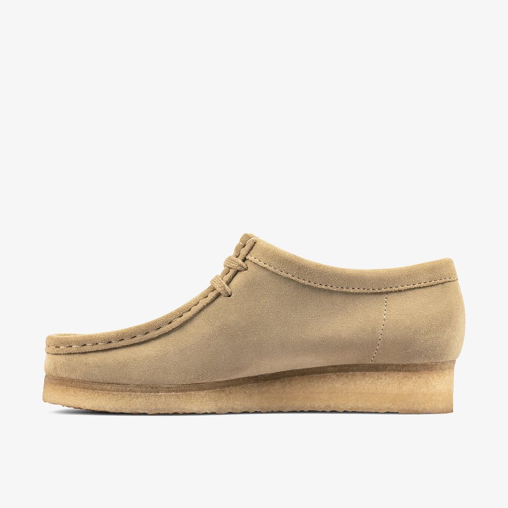 Light Brown Clarks Wallabee Women Loafers | 5732IQCOG