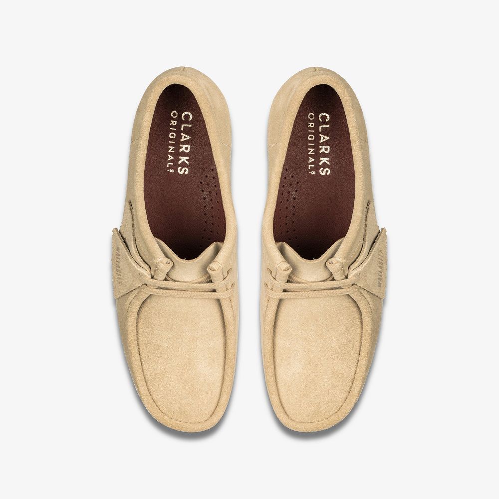 Light Brown Clarks Wallabee Women Loafers | 5732IQCOG