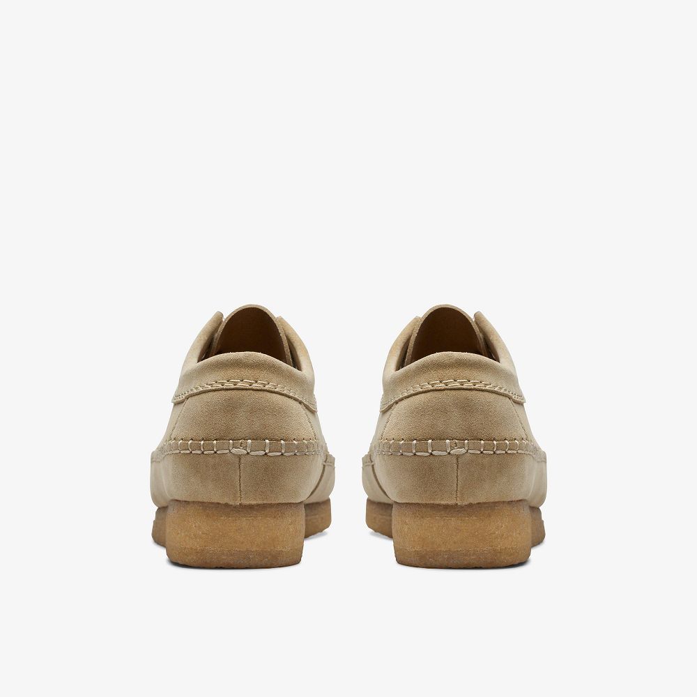 Light Brown Clarks Weaver Men Moccasins | 7942WXELA