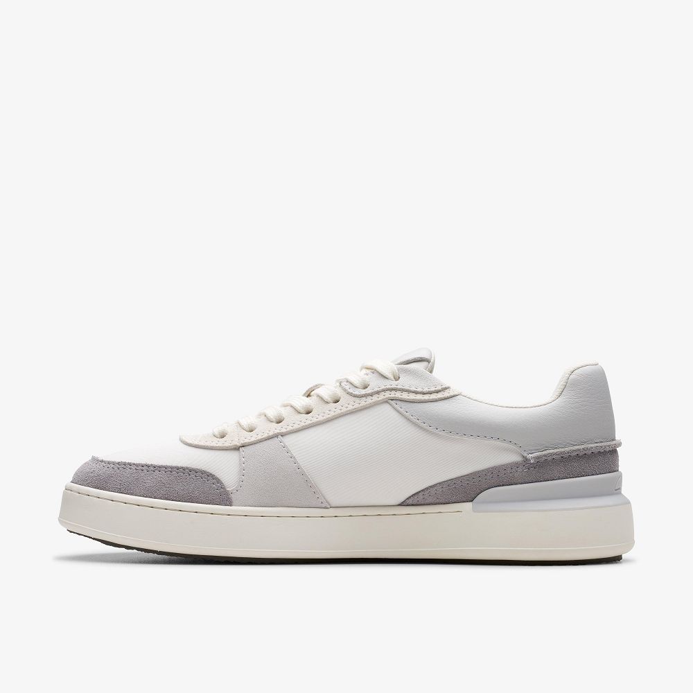 Light Grey Combination Clarks Court Lite Race Men Sneakers | 8519LOKIH