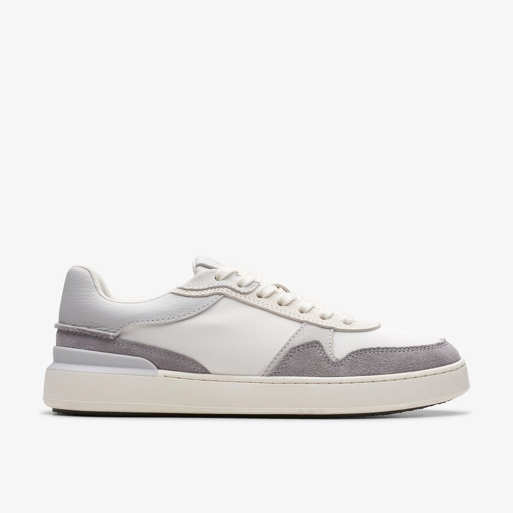 Light Grey Combination Clarks Court Lite Race Men Sneakers | 8519LOKIH