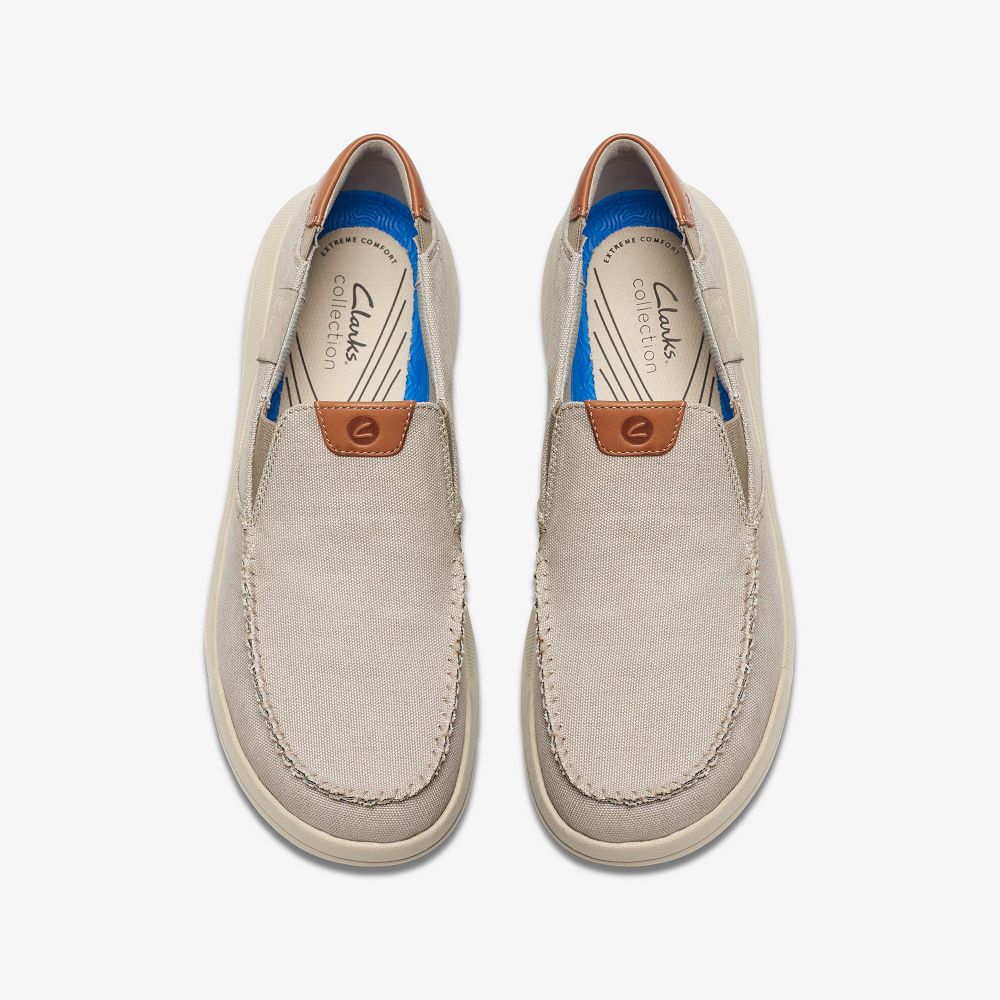 Light Grey Combination Clarks Driftlite Step Men Boat Shoes | 4908SMCNH