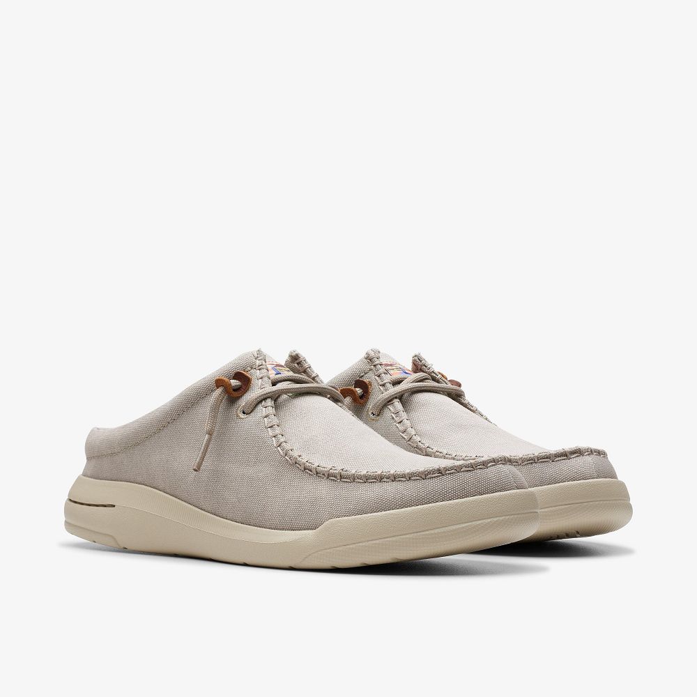 Light Grey Textile Clarks Driftlite Surf Men Boat Shoes | 2319TZXEW