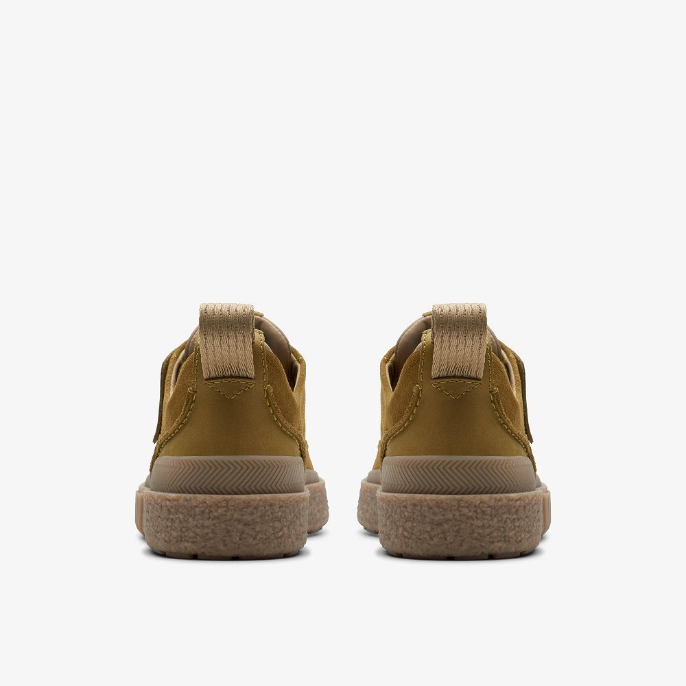 Light Olive Suede Clarks Somerset Lace Men Sneakers | 5286JDGWY