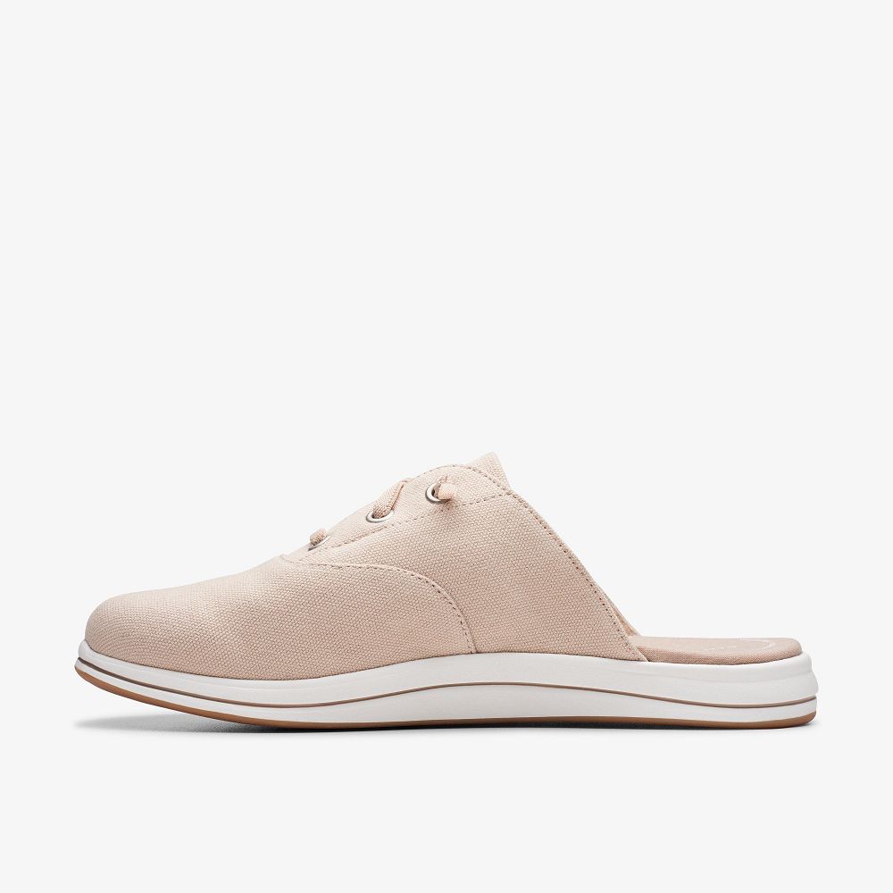 Light Sand Clarks Breeze Clara Women Mules | 4596UXEYF