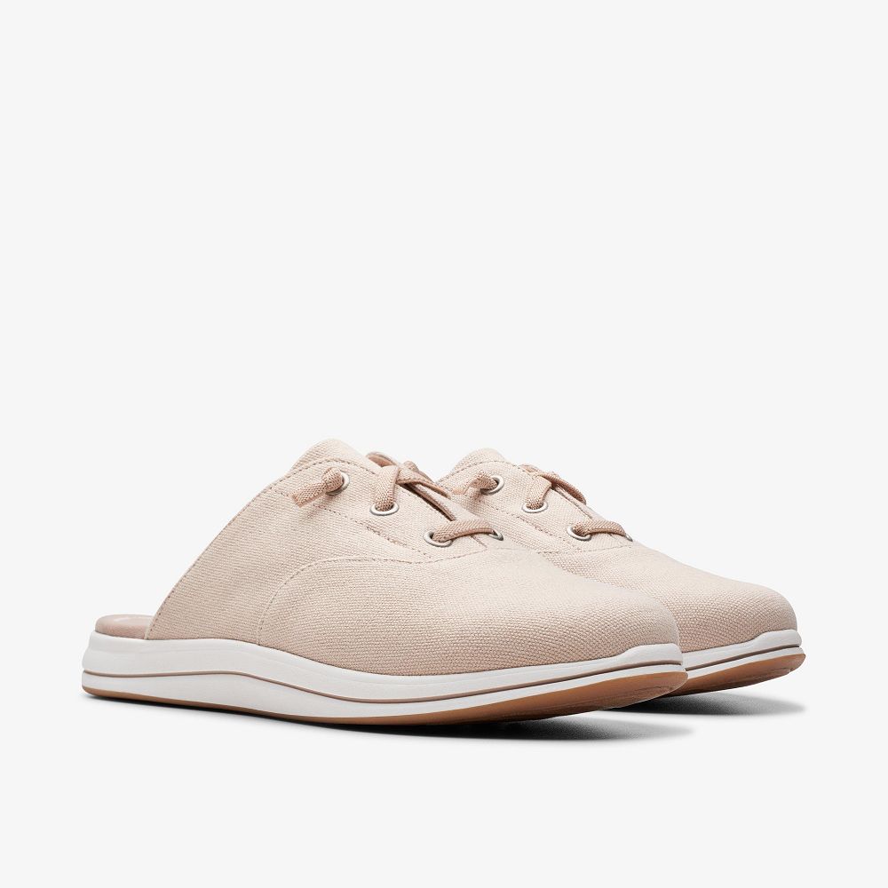 Light Sand Clarks Breeze Clara Women Mules | 4596UXEYF