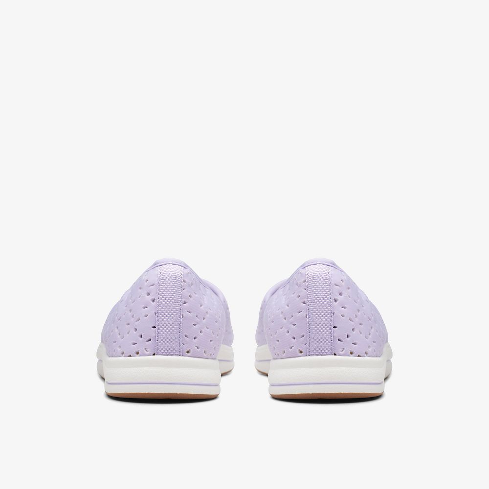 Lilac Clarks Breeze Emily Women Slip-Ons | 1629ABUGP