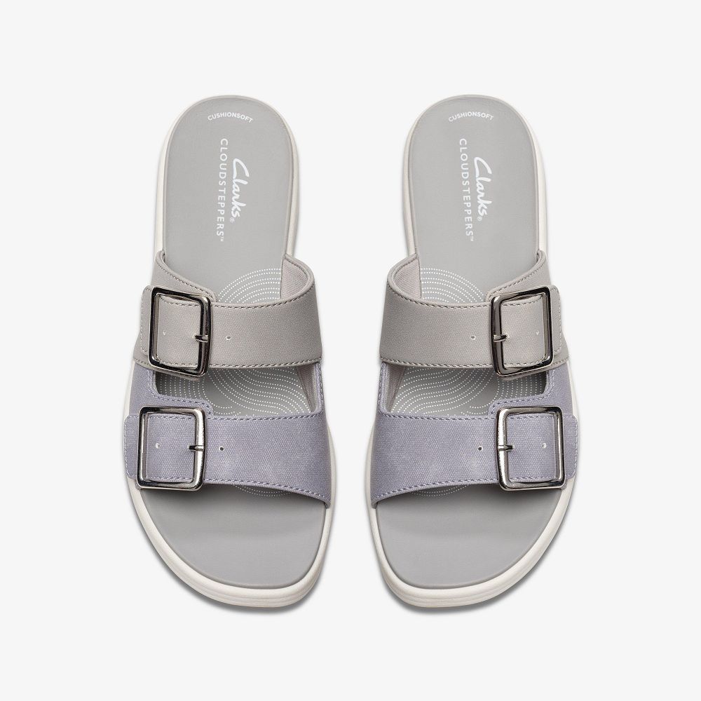 Lilac Combination Clarks Drift Buckle Women Sandals | 6458RMKEF