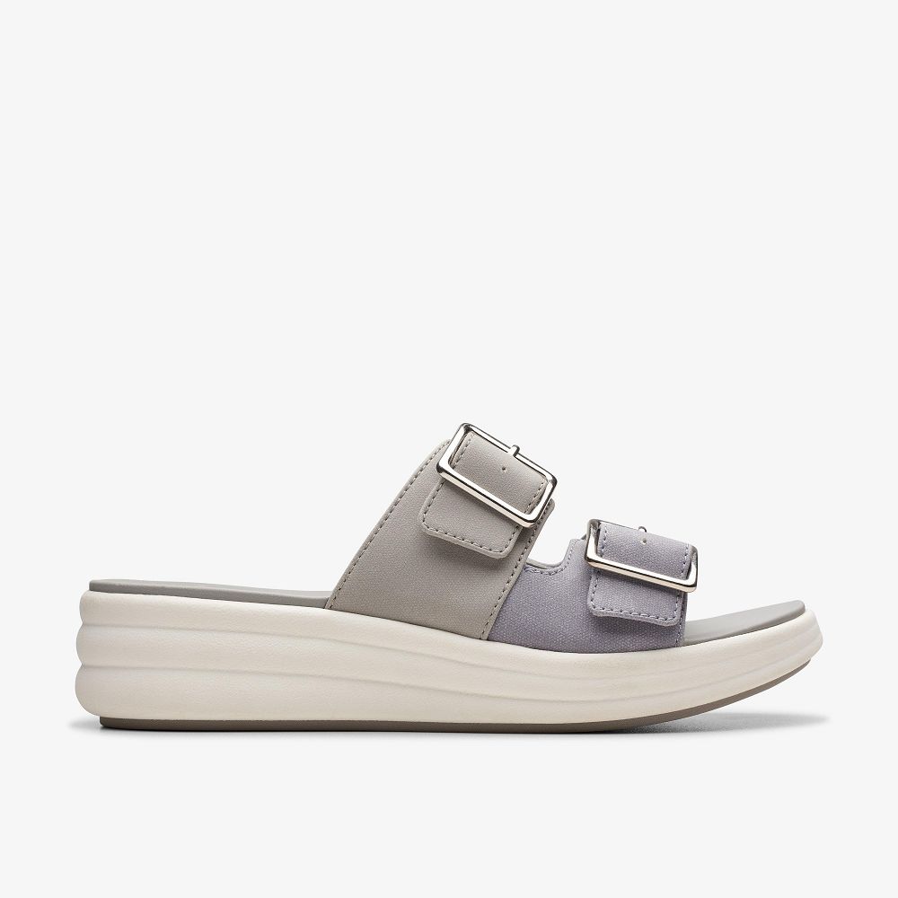 Lilac Combination Clarks Drift Buckle Women Sandals | 6458RMKEF