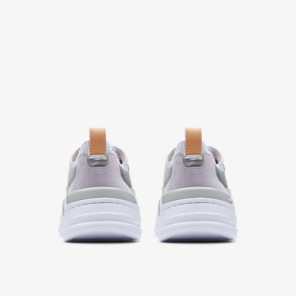 Lilac Combination Clarks NATURE X COVE Women Sneakers | 2147UAWRY