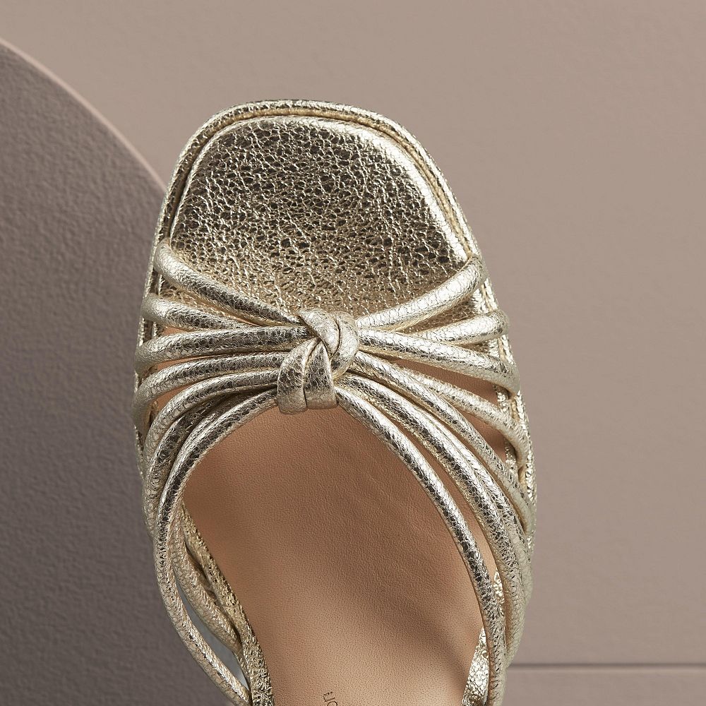 Metallic Clarks Ritzy 75 Faye Women Sandals | 5978XGJAB