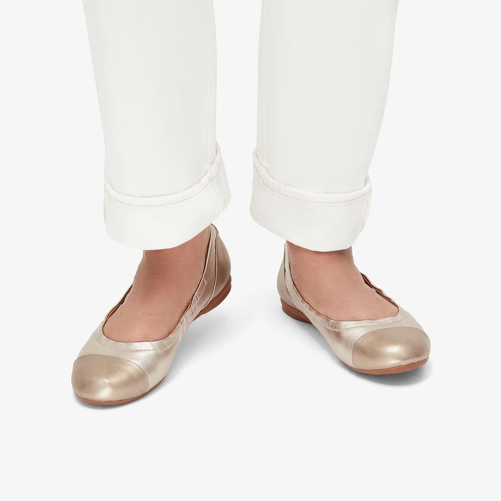 Metallic Multicolor Clarks Rena Jazz Women Ballet Flats | 3528SVFKI