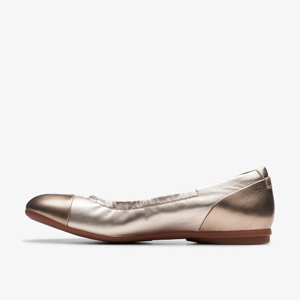 Metallic Multicolor Clarks Rena Jazz Women Ballet Flats | 3528SVFKI