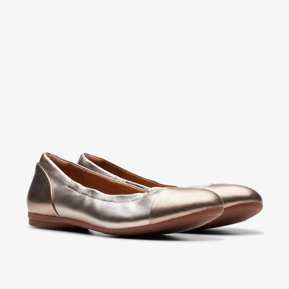 Metallic Multicolor Clarks Rena Jazz Women Ballet Flats | 3528SVFKI