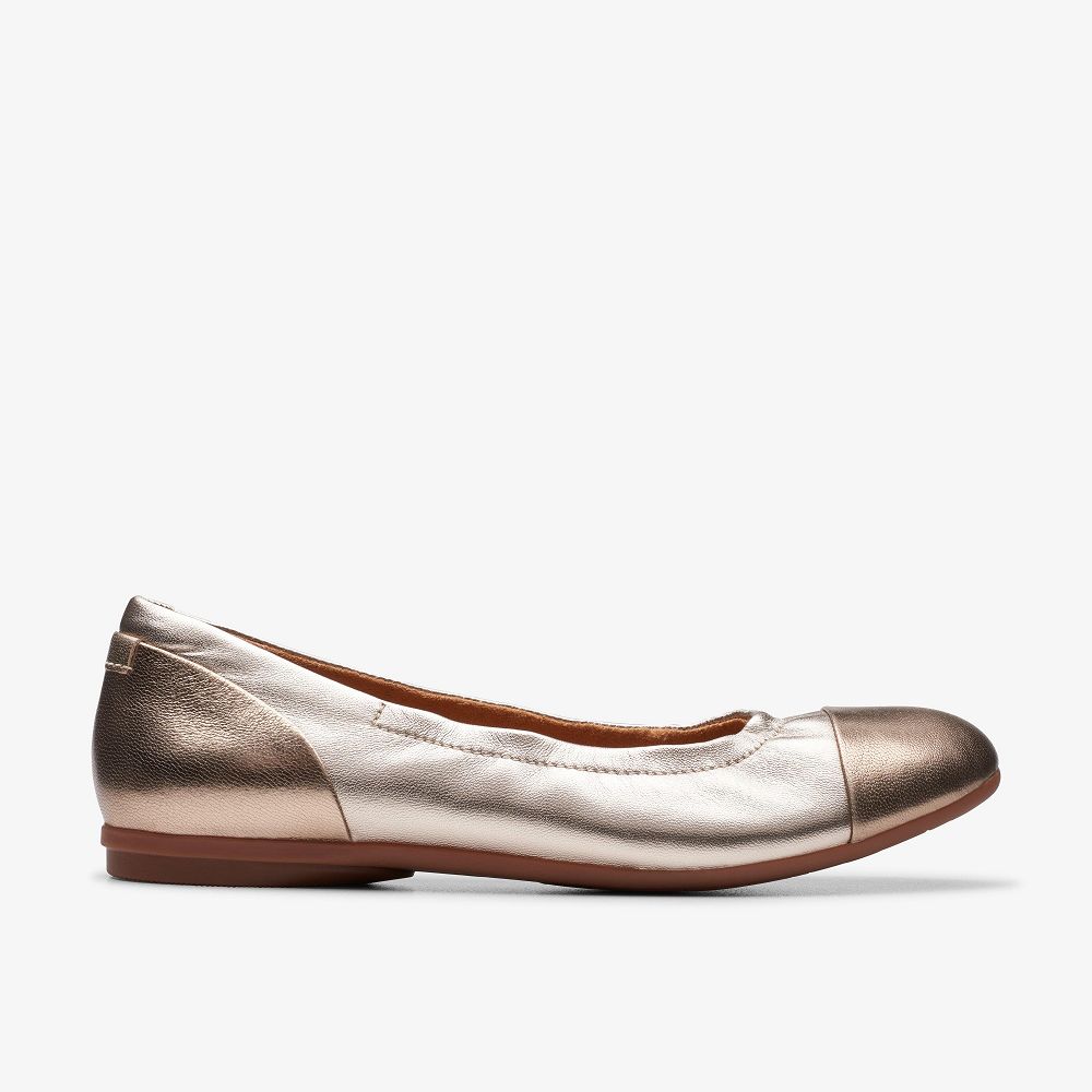 Metallic Multicolor Clarks Rena Jazz Women Ballet Flats | 3528SVFKI