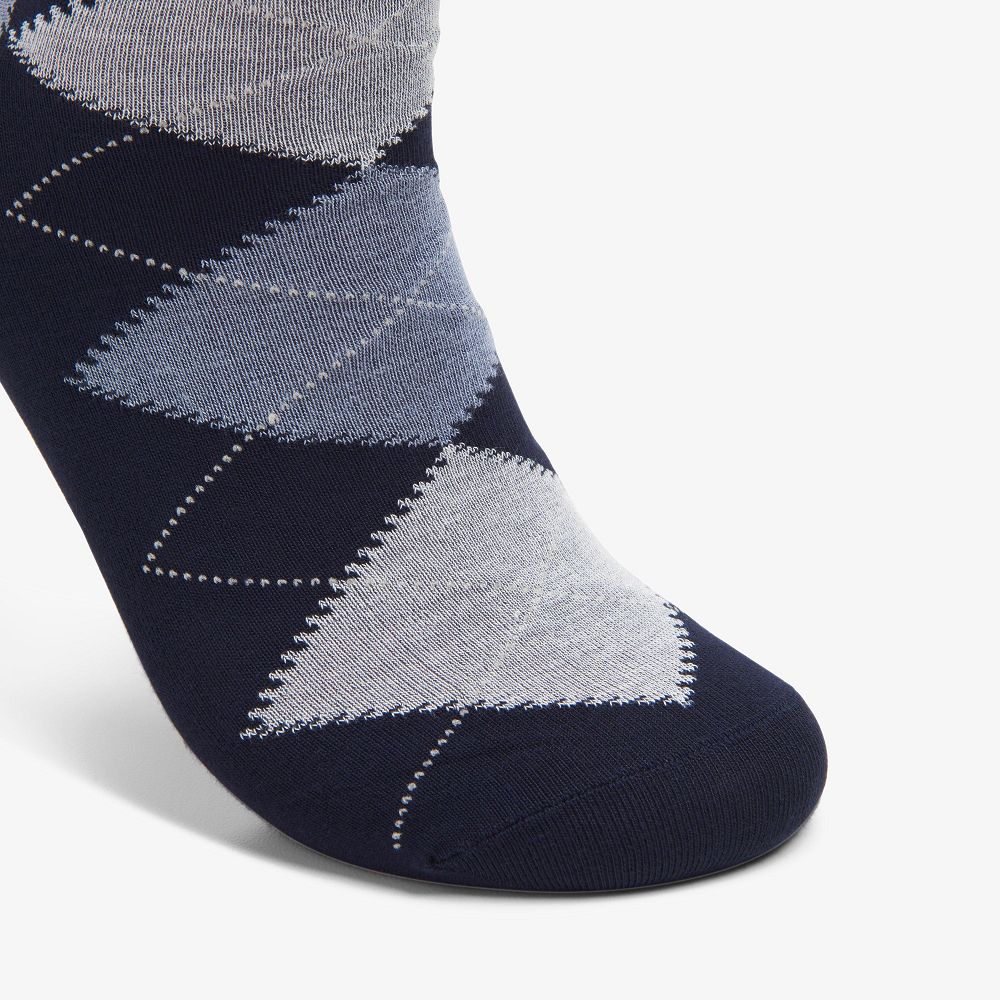 Navy Clarks Mens Argyle Men Socks | 5389QJIGX