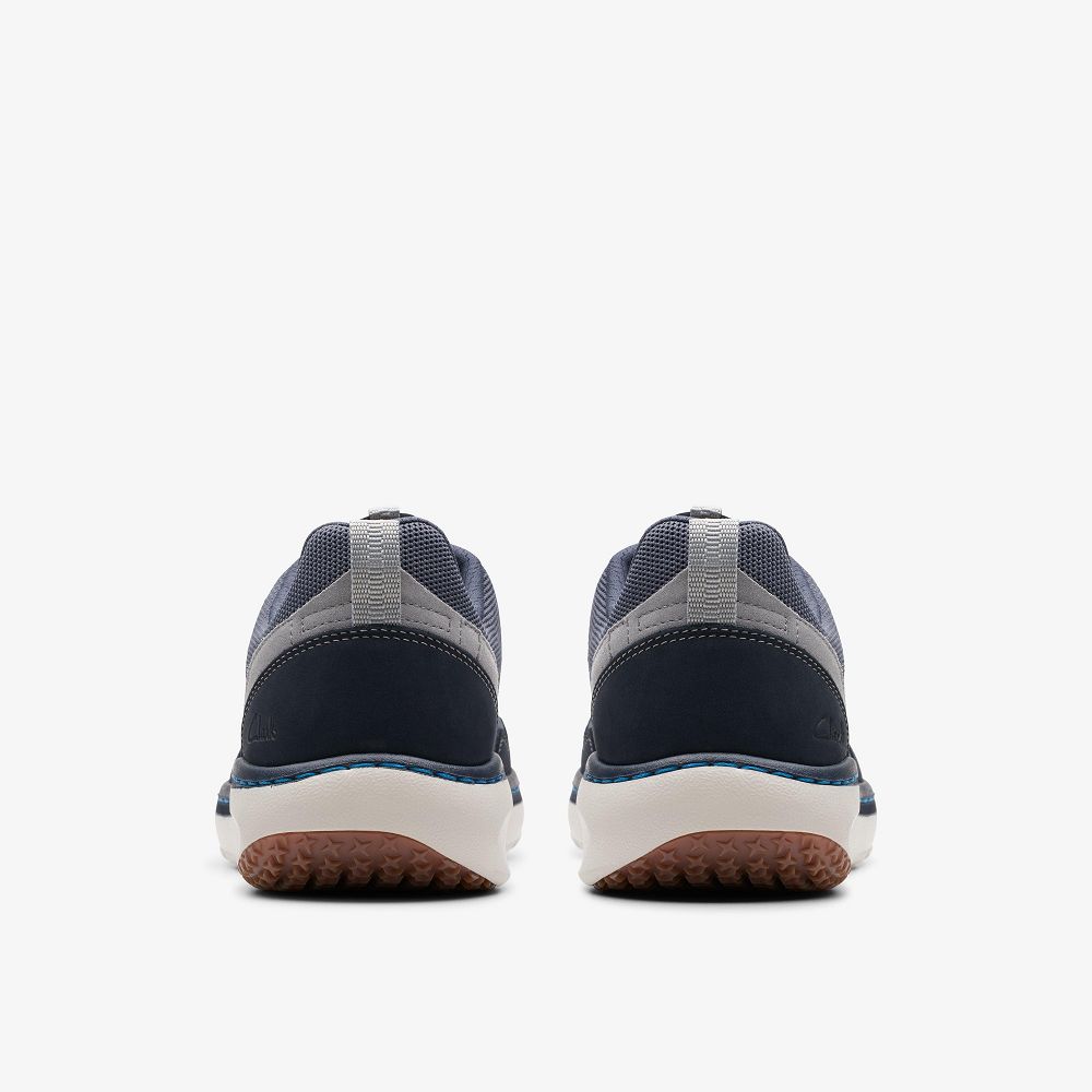 Navy Combination Clarks Clarks Pro Knit Men Sneakers | 7430HSGOA