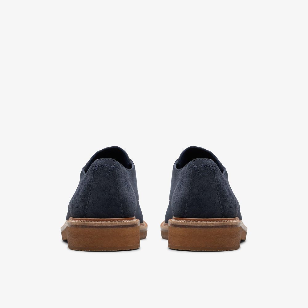 Navy Suede Clarks Clarkdale Derby Men Oxfords | 2093SUBQV