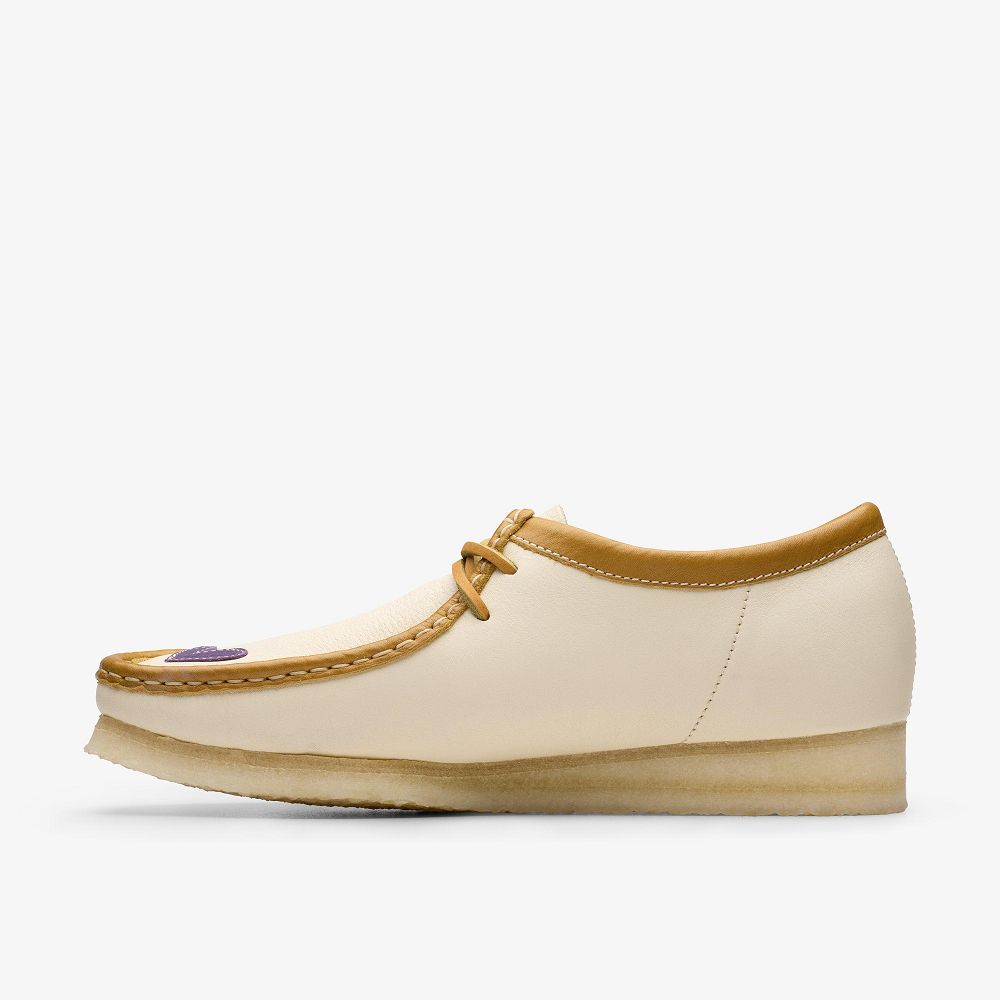 Off White Combination Clarks Wallabee X Claima Men Loafers | 3796RJZBV