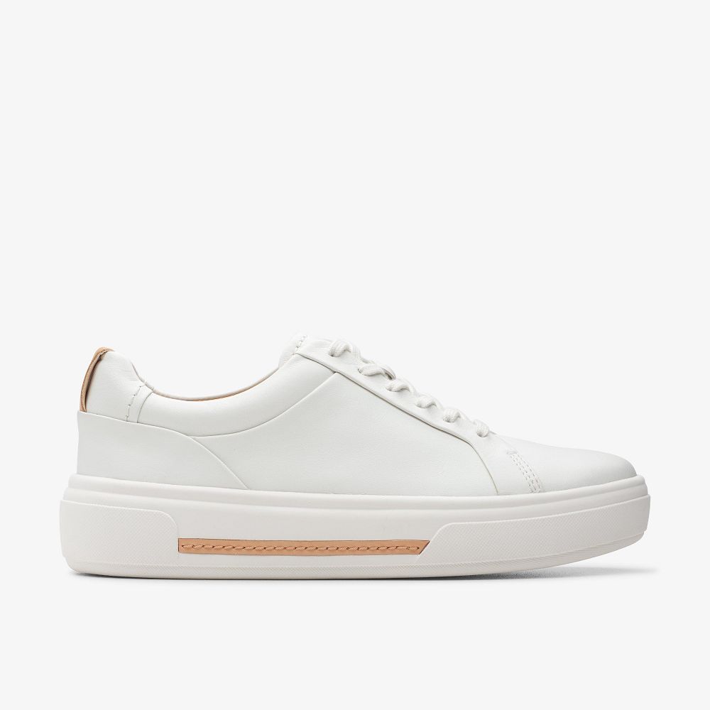 Off White Leather Clarks Hollyhock Walk Women Sneakers | 6580RLHPC