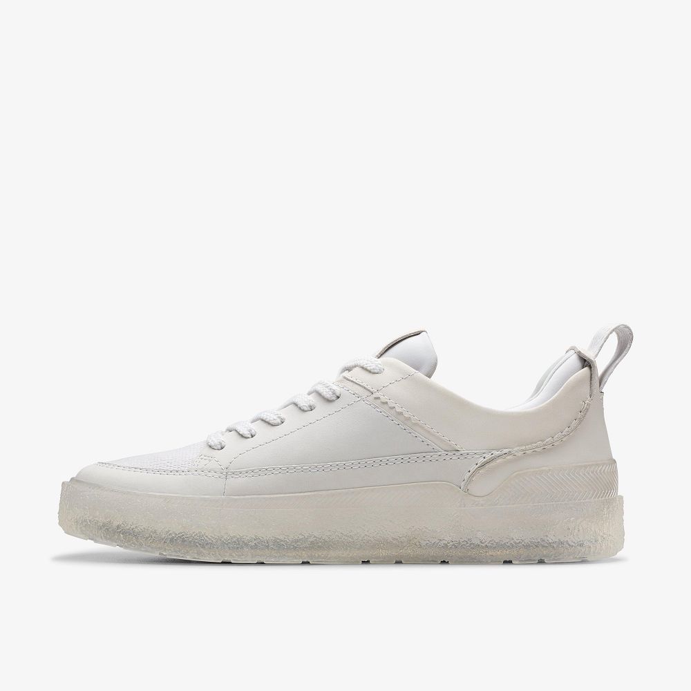 Off White Nubuck Clarks Somerset Lace Men Sneakers | 6879RZWQL