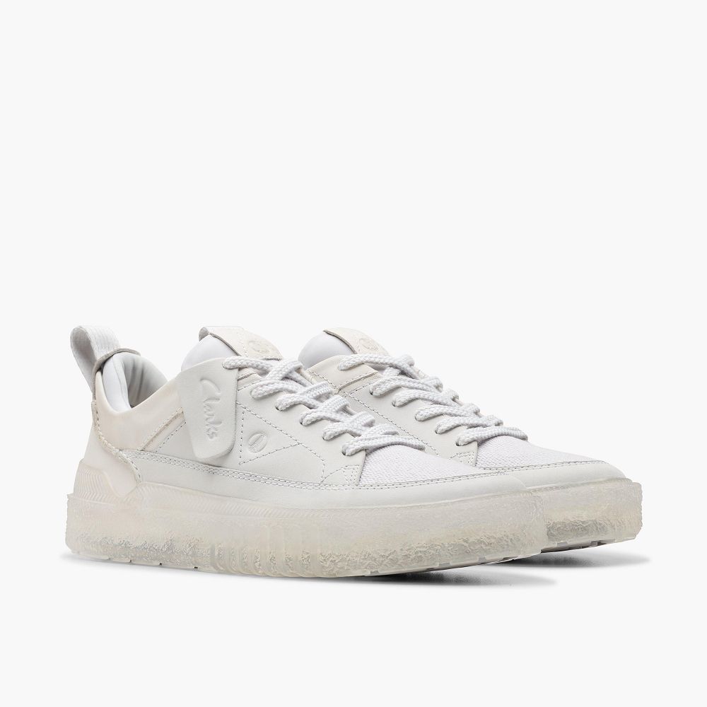 Off White Nubuck Clarks Somerset Lace Men Sneakers | 6879RZWQL